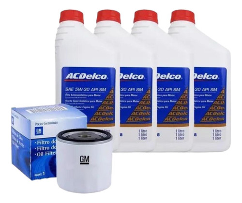 Kit Troca Óleo 5w30 Semissintético Agile 1.4 Lt 5p 11/13