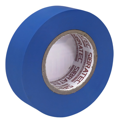 Kit 10 Fita Isolante Azul 20 Metros Sibratec Uso Geral