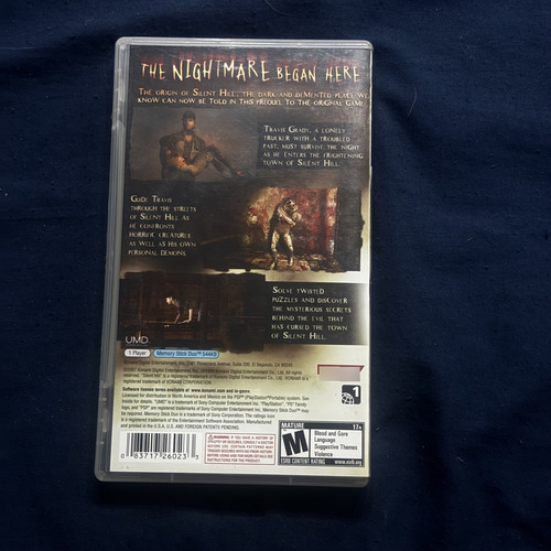 Silent Hill Origins Psp Mídia Física (Usado)