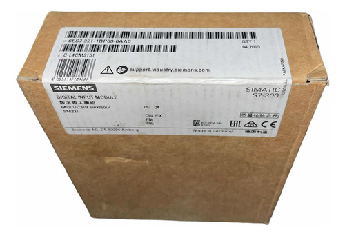 Siemens 6es7321-1bp00-0aa0 Simatic S7-300 Mod 64 Di 24vdc