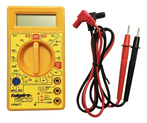 Multimero Digital Con Buzzer Voltaje Ca Y Dc