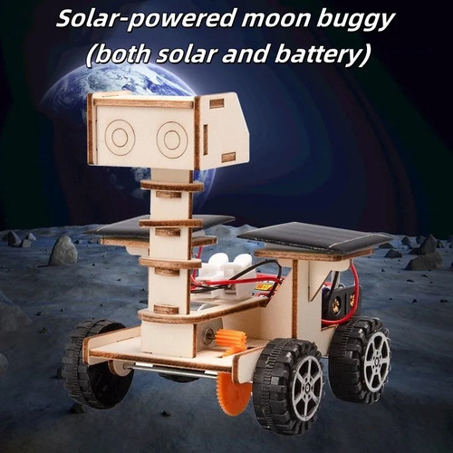 Robot Solar De Madera Para Armar Proyecto Ciencia Stem Diy