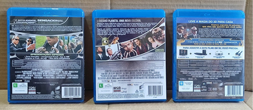 Blu-ray - Trilogia Homens De Preto - Mib - Filmes 1, 2 E 3 (Usado)