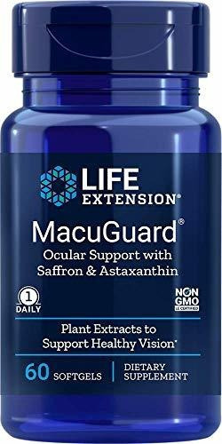 Antioxidante Macuguard Ocular, Life Extension, 60 Cápsulas