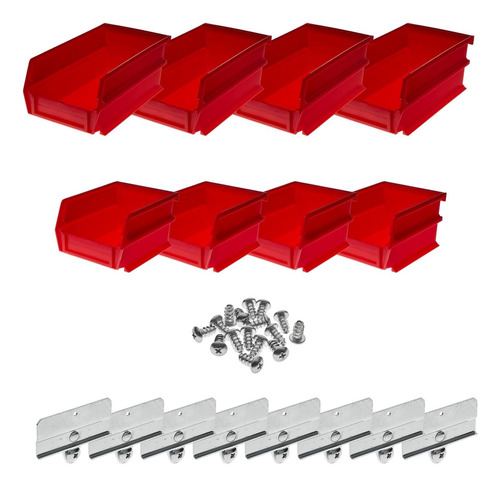 Locbin 028-r Pegboard Binkit, Rojo