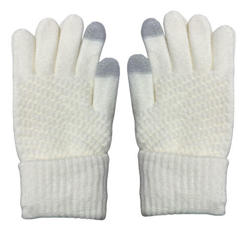 Guantes Termicos Para Pantalla Tactil Invierno Urbano Frio Blanco Lisa