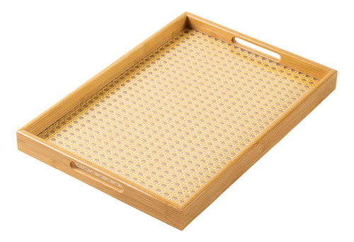 Jja Elegante Juego De Bandejas De Bambú Para 40x28x3,5 Cm