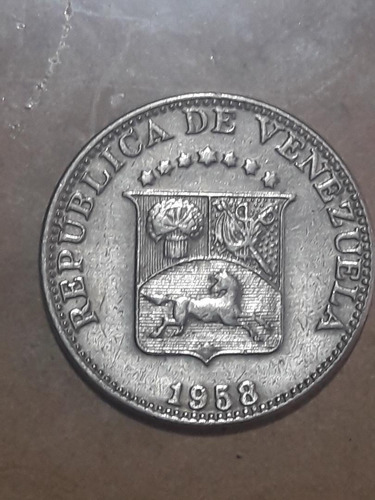 Moneda De Venezuela De 12 1/2 Céntimos De 1958