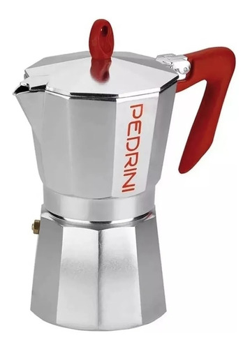 Cafetera Italiana Pedrini Aluminio 6 Pocillos 390 Cc