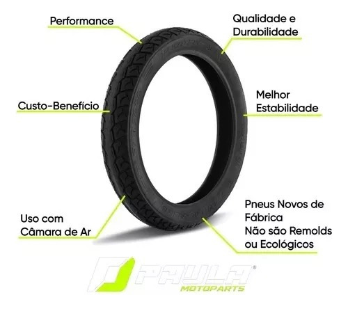 Pneu Traseiro 110/90-17 Modelo Original Bros Xre Xtz Crosser