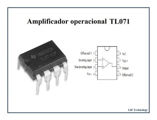 TL071CP bajo nivel de ruido amplificadores de entrada Operacional Jfet Pack De 2,5 o 10