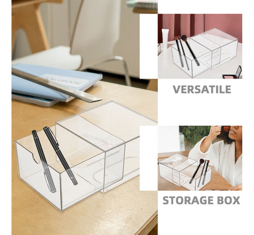 Cajones De Almacenamiento De Baño Apilables Transparentes Tr