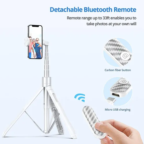 Atumtek 65 Selfie Stick Trípode, Todo En Uno Trípode Ext...