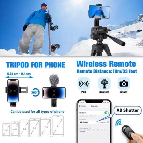 Trípode De Cámara Arsoer 74 Dslr Con 2 Placas Qr Para Sony/n