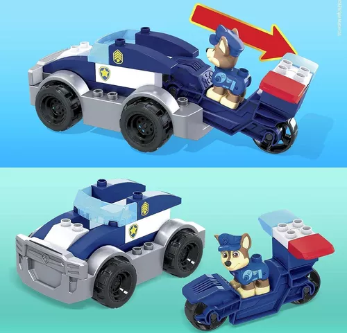 Paw Patrol Chase Mega Blocks Set Auto Policia