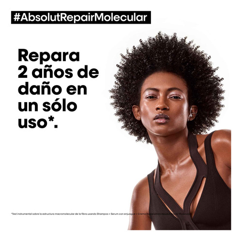 Shampoo Loreal Absolut Repair Molecular Cabello Dañado 500ml