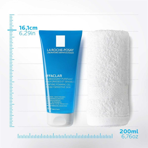 Imagen 3 de 7 de Gel Limpiador Piel Grasa Effaclar La Roche Posay 200ml Mixta