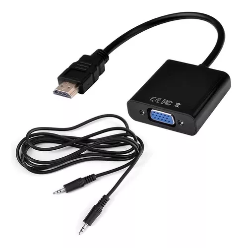 CONVERSOR ADAPTADOR HDMI A VGA + AUDIO - Robotics