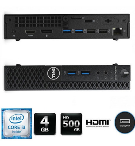 Imagem 6 de 10 de Cpu + Monitor Dell 3040 Mini Core I3 6ger 4gb 500gb
