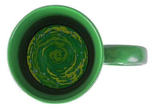 Taza Pepinillo Rick Rick Y Morty 330ml De Ceramica Para Cafe Verde Pepinillo Rick
