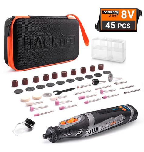 Fresador Inalámbrico Dremel 8volt 45pzas Marca Tacklife