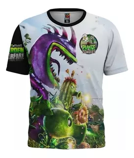 Polo Sublimado Plantas Vs Zombies Garden Warfare