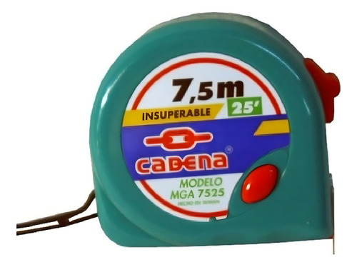 Flexometro Cadena 7.5 Metros Mga-7525