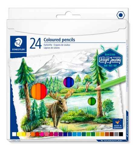 Lapices Alemanes De Colores Staedtler Con 24 Piezas