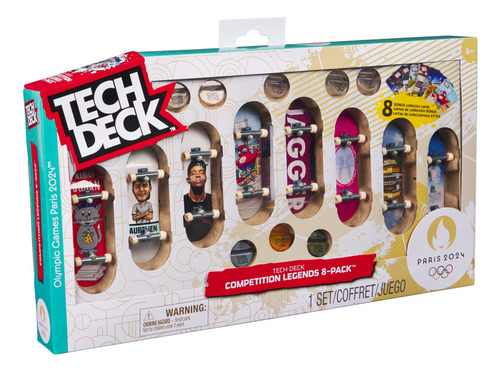 Tech Deck Paquete Olímpico De 8 Patinetas Multicolor