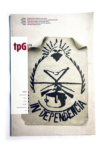 Tipográfica Revista Tpg 53 Estudio Rubén Fontana 2002 Diseño