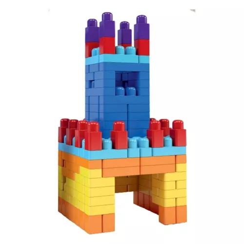 Jogo 130 Peças blocos de montar Grande Brinquedos para Bebês Didatico  Educativos