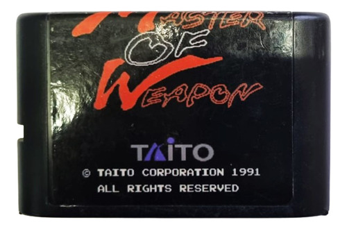 Cartucho Master Of Weapon | 16 Bits Retro - Local -mg-