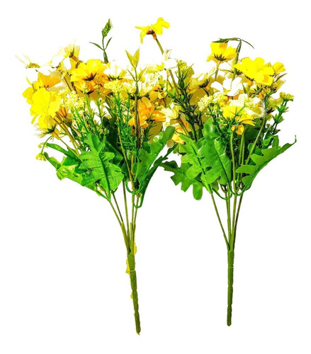 Imagem 2 de 4 de 6 Maços Flor Do Campo Flores Artificiais Artificial Arranjos