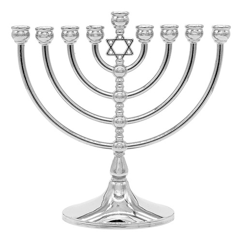 Menorah Tradicional The Dreidel Company, Con Estrella, 18 Cm