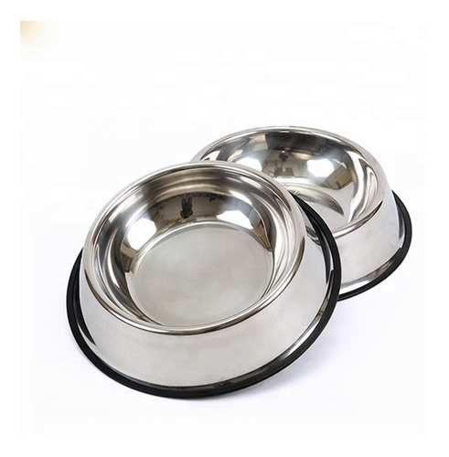 Comedero Perros Acero Inox. Antivuelco 29cm Xgrande 