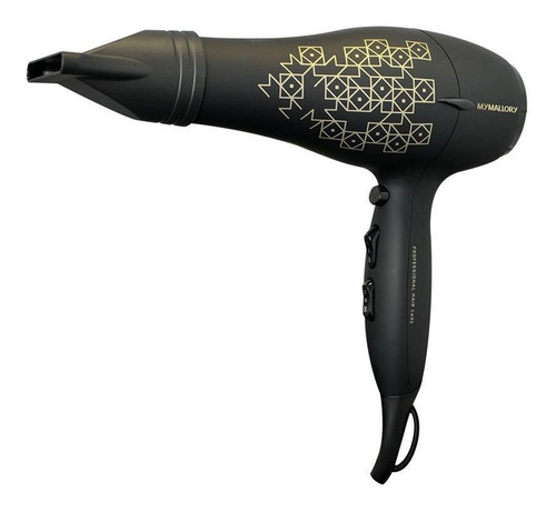 Secador De Cabelo Mallory Glamour 2000w 127w Com Maleta