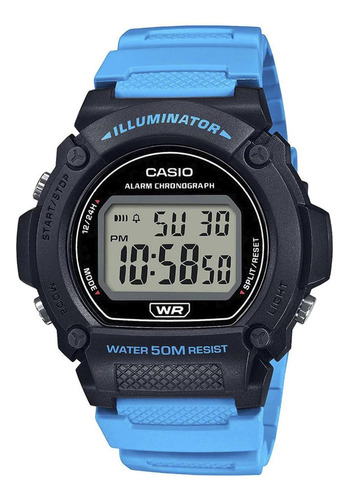 Reloj Digital Multifunción Casio W-219h Resistente Al Agua