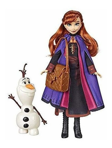 Muñeca Disney Frozen Anna Con Figura De Olaf Y Accesorio Pa