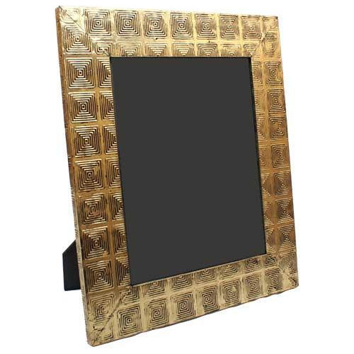 Porta Retrato Decorado Dourado Pequena 27x21,5cm