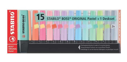 Marcador Resaltador Stabilo Boss Pastel Set X15 Set