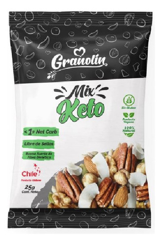 Keto Crunch Snack Mix Frutos Secos Granolin