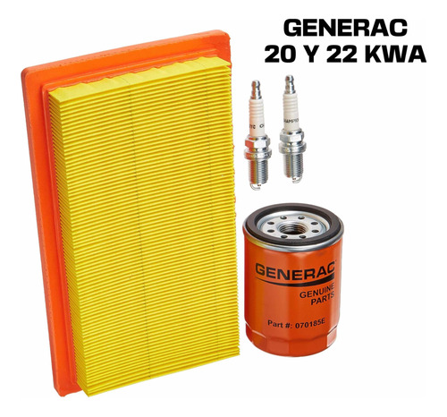 Kit De Mantenimiento Para Generador Generac De 20 Y 22kva