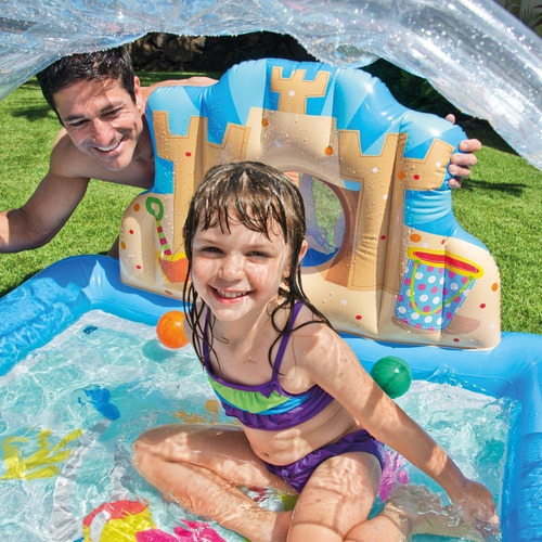 Imagen 4 de 6 de Playcenter Pileta Inflable Summer Lovin C/spray Intex 57421