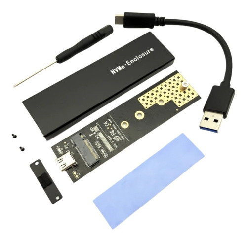 Adaptador Ssd M.2 Nvme Pcie Para Usb 3.1 Com Case Portatil