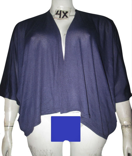 Cardigan Kimono Azul Unitalla  3x 4x American 