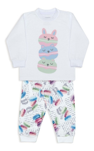 Pijama Infantil Dedeka Moletinho Flanelado Passos Menina