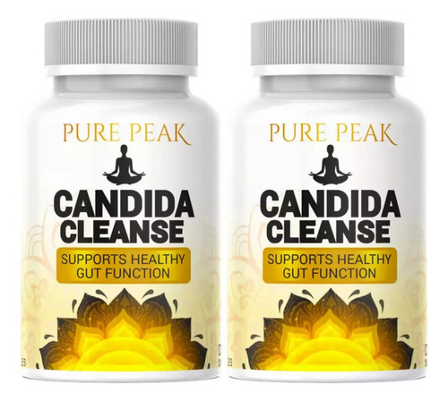 2 Botellas De Candida Cleanse 60 Cápsulas. Original.