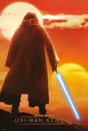 Poster Obi-wan Star Wars Autoadhesivo 100x70cm#1562