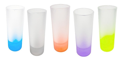 Imagen 7 de 10 de Vaso Tequilero Tlp Cristal Fondo De Colores Para Sublimación