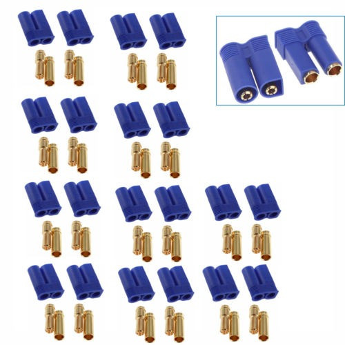 10pairs Ec5 Dispositivo Conector Para Coche Rc Avión Helicóp